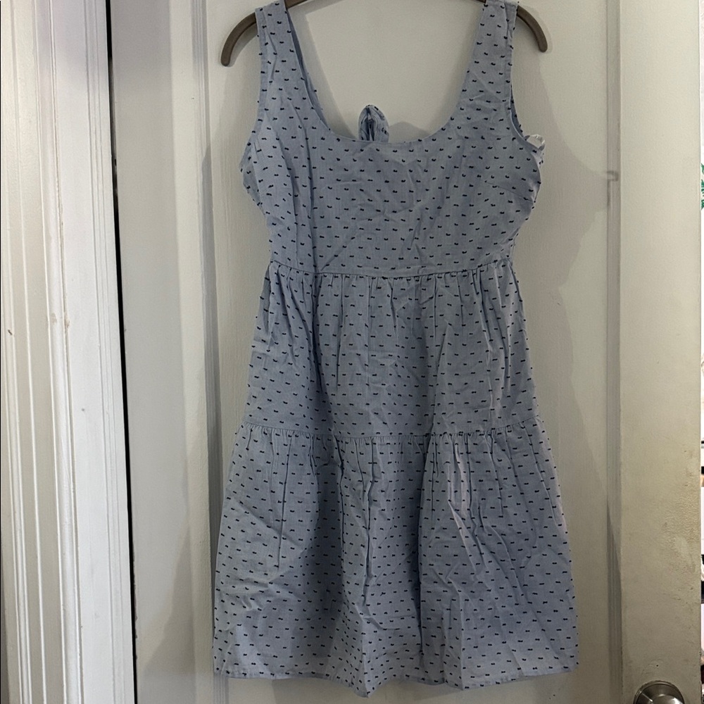 Blue Sleeveless Dress